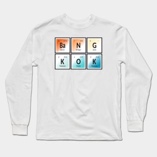 Bangkok City | Periodic Table of Elements Long Sleeve T-Shirt